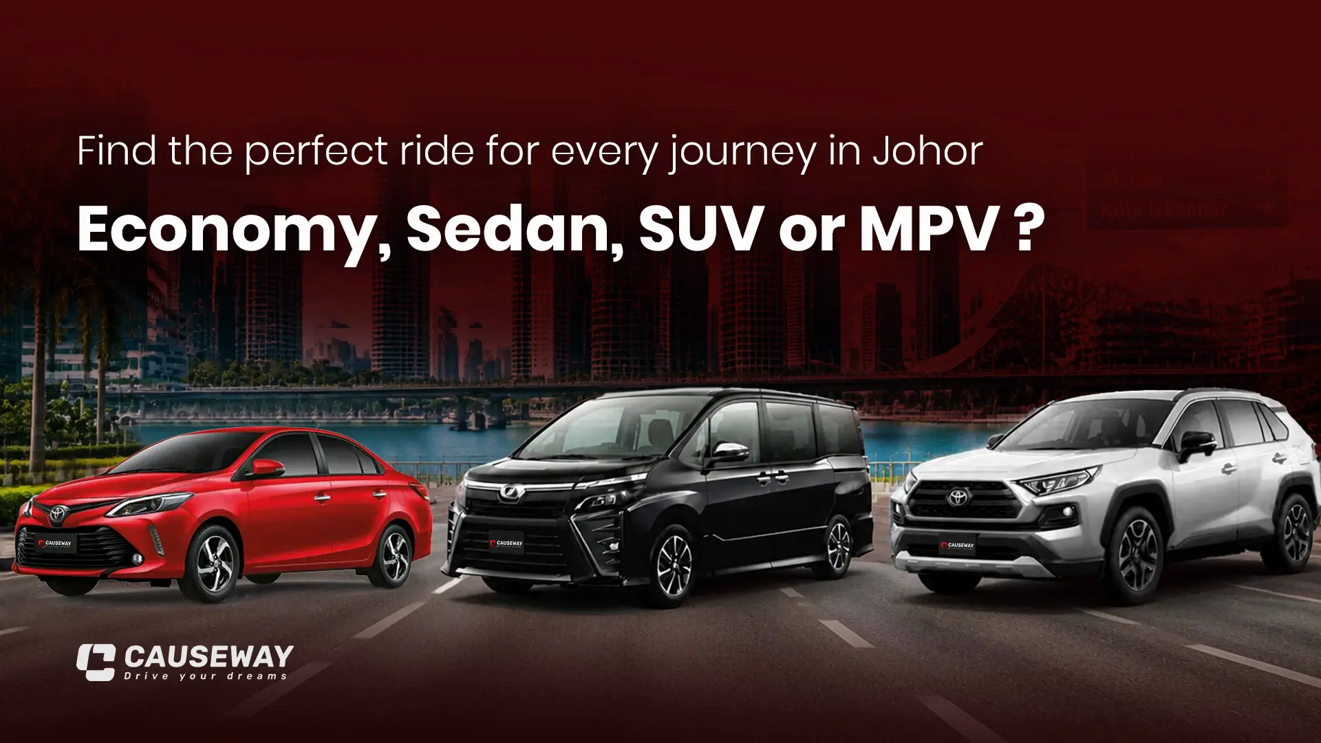 Best Types of Car to Rent in Johor Bahru: Economy, Sedan, SUV or MPV?